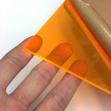 Acrylic Sheet, Florescent Orange, Transparent (#9096)