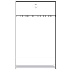4X4" Resealable Header Bag w/ Hole (500 Pieces)