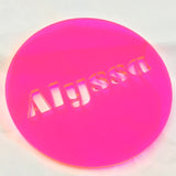 Acrylic Sheet, Florescent Pink/Red, Transparent (#9095)
