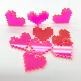 Acrylic Sheet, Florescent Pink/Red, Transparent (#9095)